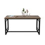 Hanah Home Mesa de Comedor Alin - Nogal y Negro